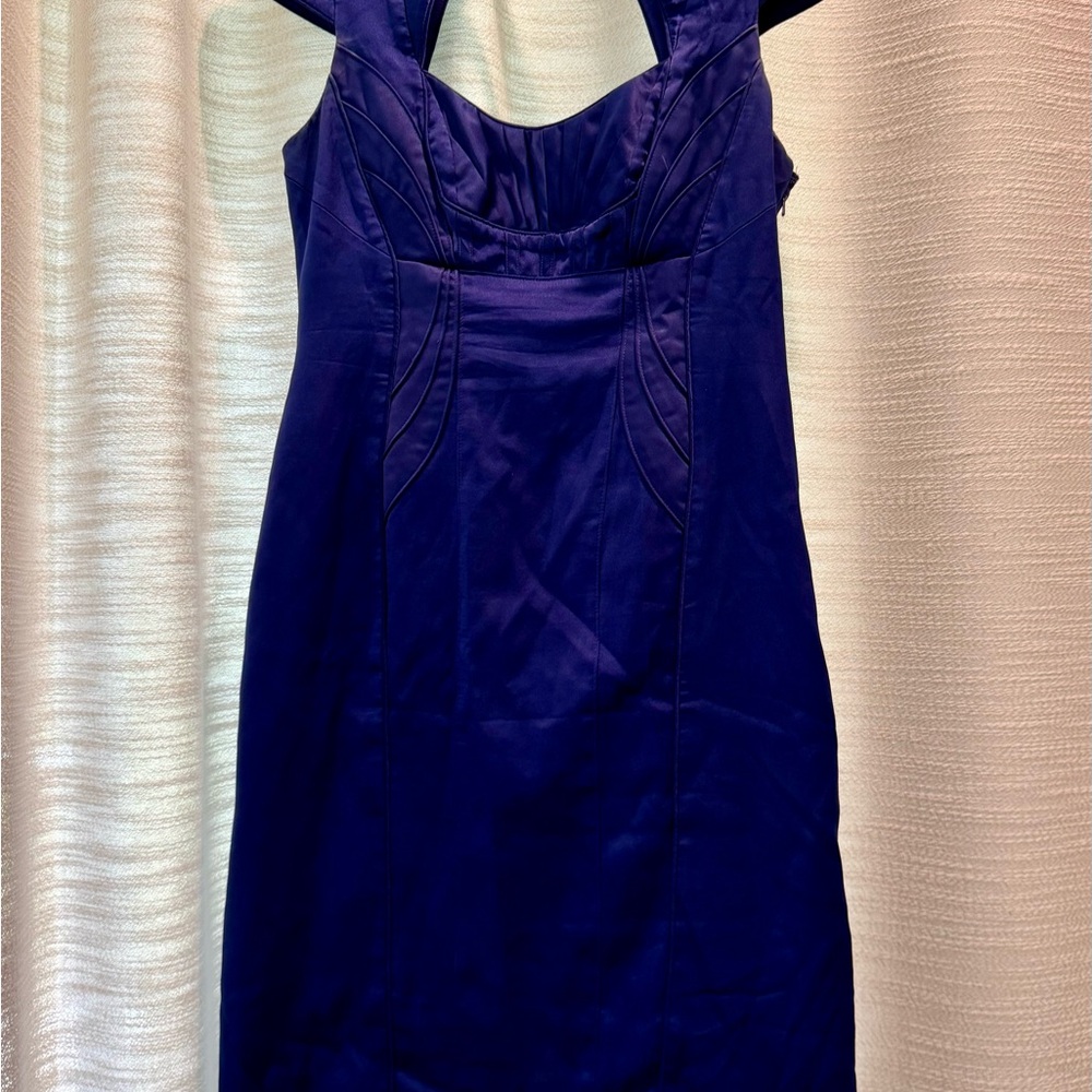 Karen Millen Blue Silk Dress